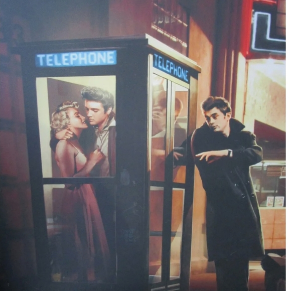 Light-up "Midnight Matinee - James Dean,Humphrey Bogart, Elvis & Marilyn Monroe - Picture 6 of 6